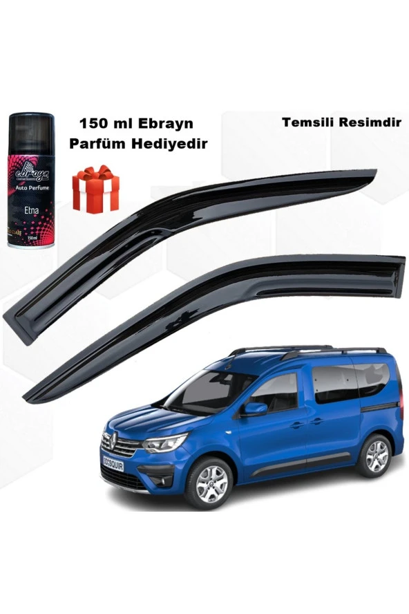 Caraks Renault Kangoo Express Mügen Cam Rüzgarlığı 2021 Sonrası 2 Li Takım Koku Hediyeli ürün görseli 1