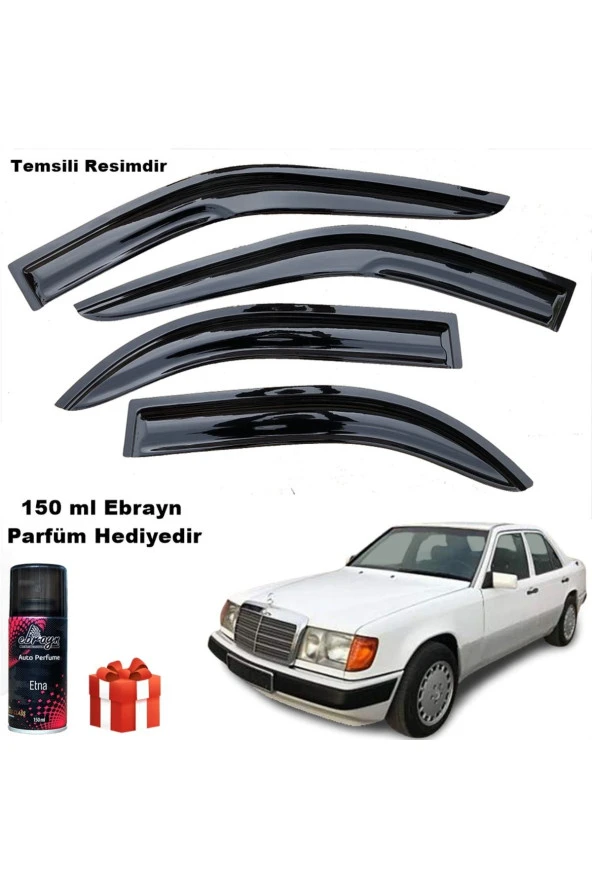 Caraks Mercedes E200 Mügen Cam Rüzgarlığı 1990-1996 Arası 4 Lü Takım Koku Hediyeli ürün görseli 1