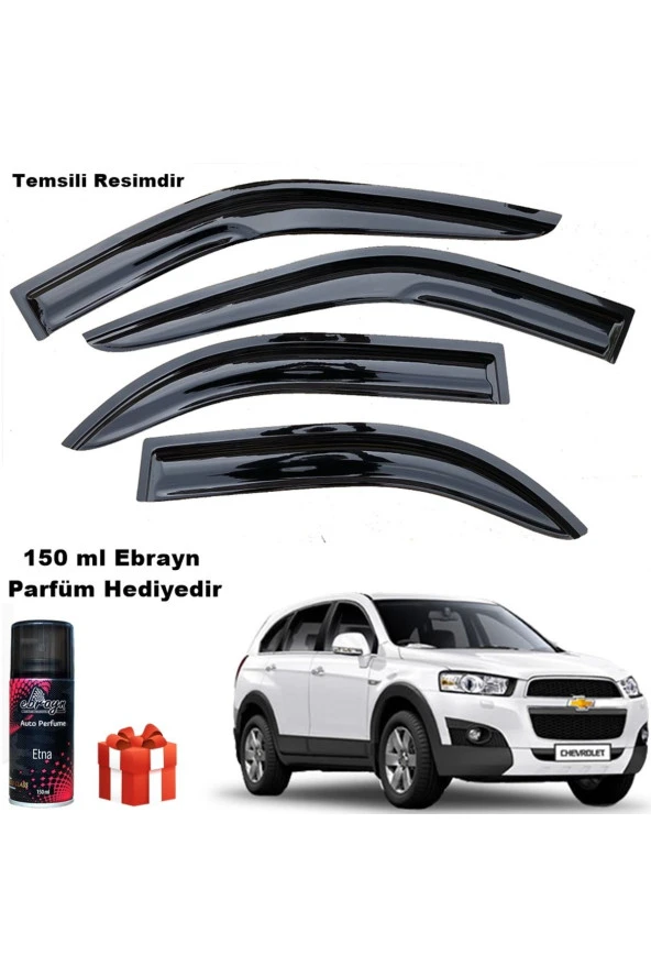 Caraks Chevrolet Captiva Uyumlu Mügen Cam Rüzgarlığı 2007-2015 Arası 4 Lü Takım Koku Hediyeli ürün görseli 1