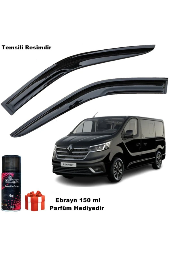 Caraks Renault Trafic Mügen Cam Rüzgarlığı 2006-2017 Arası Ön Iki Camlar 2 Li Takım Koku Hediyeli ürün görseli 1