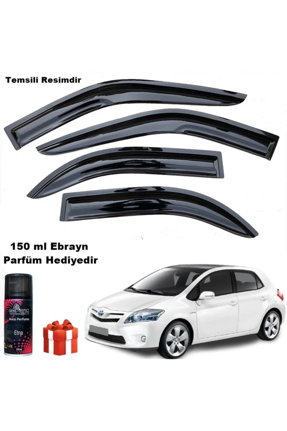 Caraks Toyota Auris Mügen Cam Rüzgarlığı 2007-2012 Arası 4 Lü Takım Koku Hediyeli ürün görseli 1