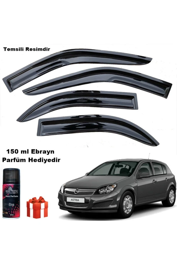 Caraks Opel Astra H Hb Mügen Cam Rüzgarlığı 2004-2015 Arası 4 Lü Takım Koku Hediyeli ürün görseli 1