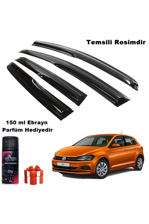 Caraks Vw Polo Mügen Cam Rüzgarlığı Hb 2018 Sonrası 4 Lü Takım Koku Hediyeli ürün görseli 1