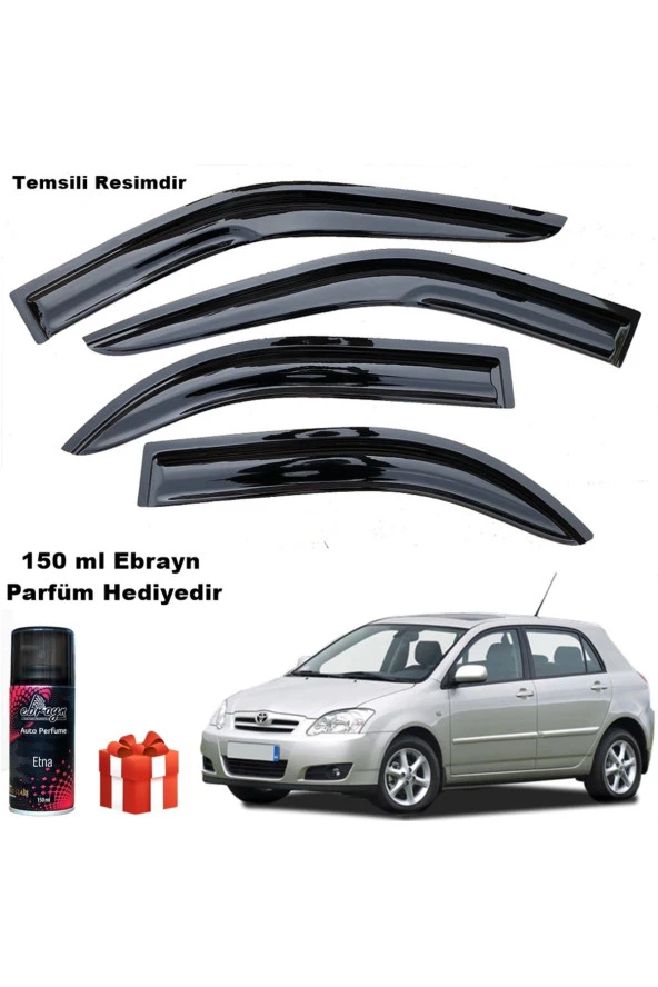 Caraks Toyota Corolla Hb Mügen Cam Rüzgarlığı 2001-2007 Arası 4 Lü Takım Koku Hediyeli ürün görseli 1
