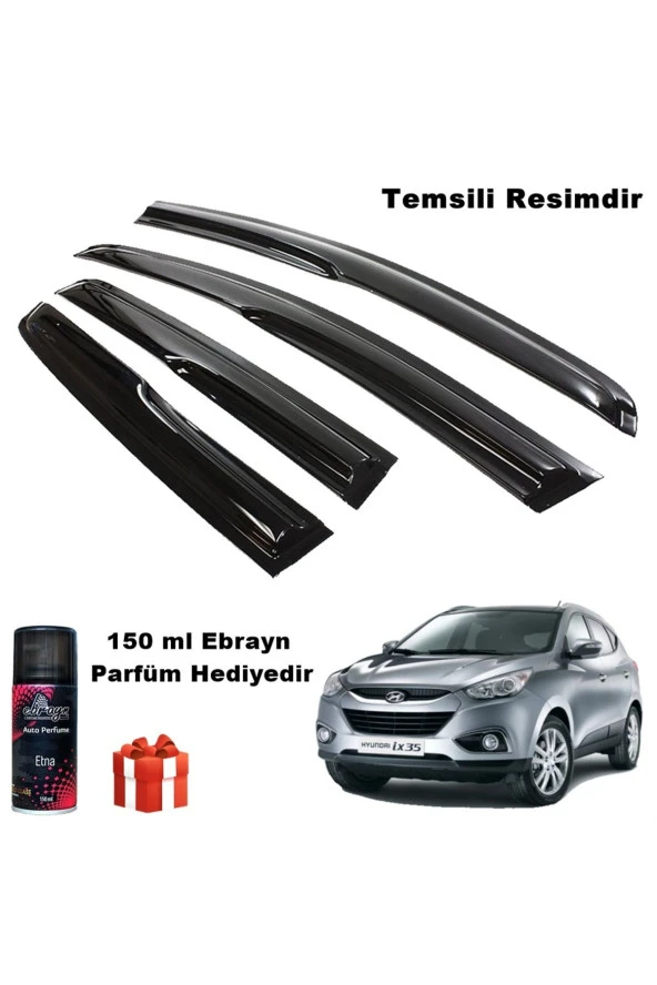 Caraks Hyundai Ix35 Mügen Cam Rüzgarlığı 2010 - 2015 Arası 4 Lü Takım Koku Hediyeli ürün görseli 1
