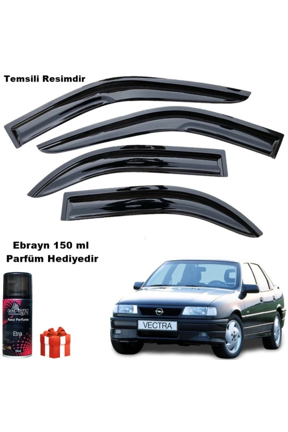 Caraks Opel Vectra A Mügen Cam Rüzgarlığı 1990-1995 Arası 4 Lü Takım Koku Hediyeli ürün görseli 1