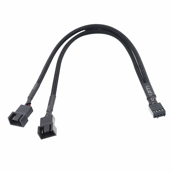 1 to 2 Çoğaltıcı 25cm Fan Uzatma Kablosu Y Tip 4 Pin 3 Pin Bilgisayar Kasa Anakart Ekran Kartı ürün görseli 1