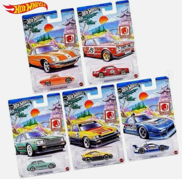 Hot Wheels 5'li Araba Seti - Hot Wheels J-Imports HWR57 ürün görseli 1