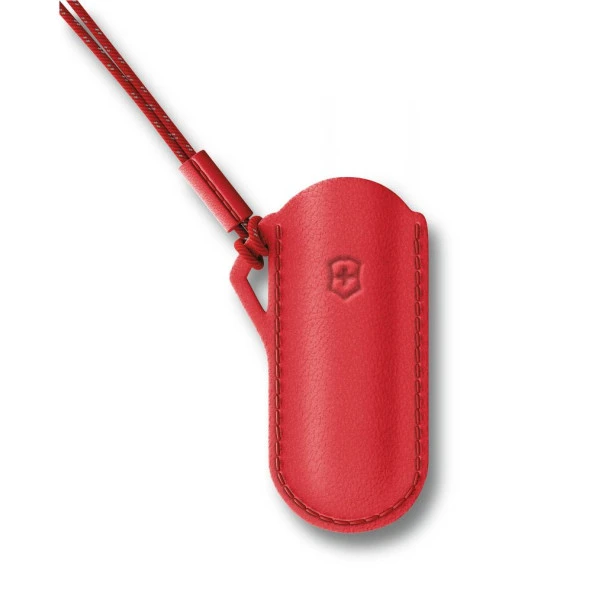Victorinox Deri Çakı Kılıfı 4.0670 Boyun Askılı Kırmızı ürün görseli 1