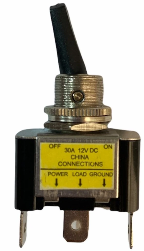 12 VOLT DC 30 AMPER TOGGLE SWİTCH ON-OFF IŞIKLI (IC-151B) - Resim 2