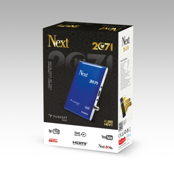 Next 2071 (H.265 HEVC) Mini HD Uydu Alıcısı ürün görseli 1