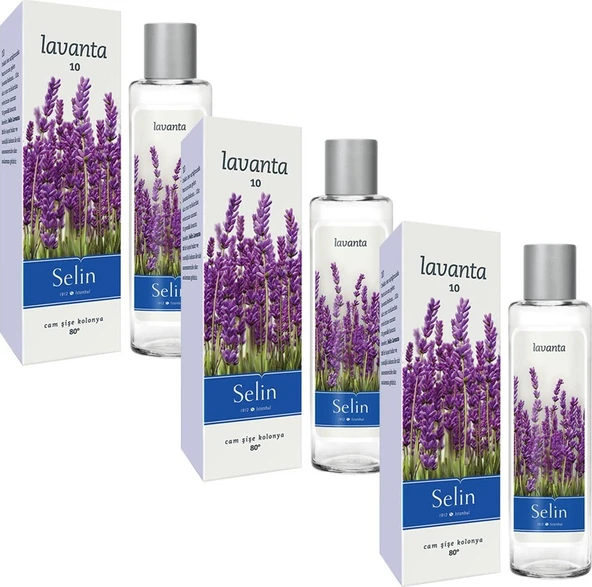 Selin Parfümlü Kolonya Lavanta 180 ml x 3 Paket ürün görseli 1