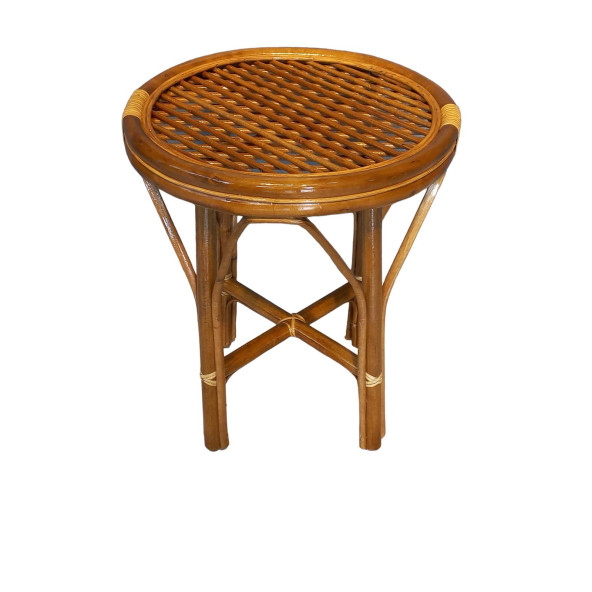 Bambu Yuvarlak Sehpa 50 cm (CAMSIZ) ürün görseli 1