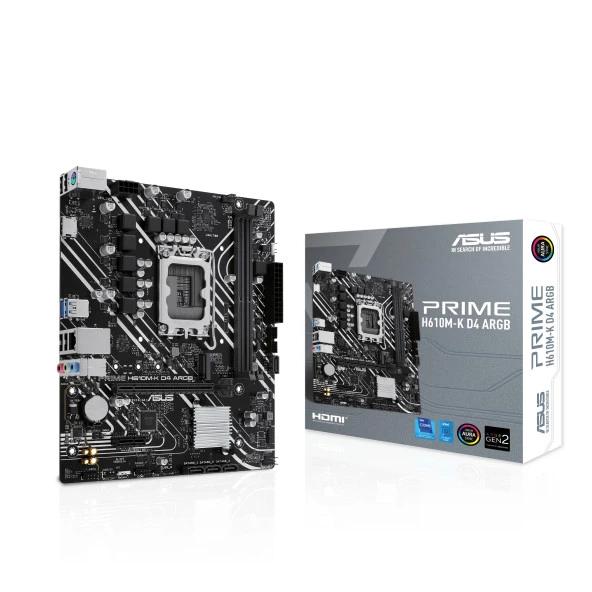 ASUS PRIME H610M-K D4 ARGB INTEL ürün görseli 1