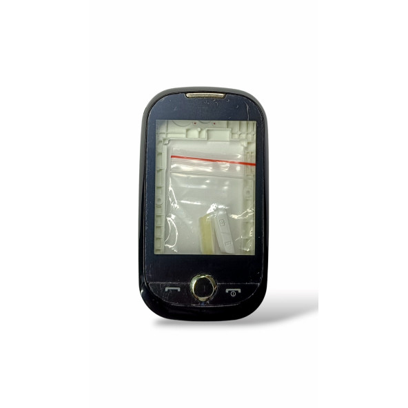 Samsung S3650 Kasa Samsung S3650 Corby Uyumlu Beyaz Siyah Renk Orta Kasa Ön Arka Kapak Tuş Takımı ürün görseli 1