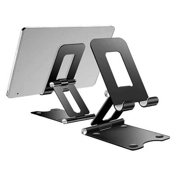 Powermaster A30 Masaüstü Metal Telefon Stand Tutacağı Çift Eksenli Katlanabilir - Resim 6