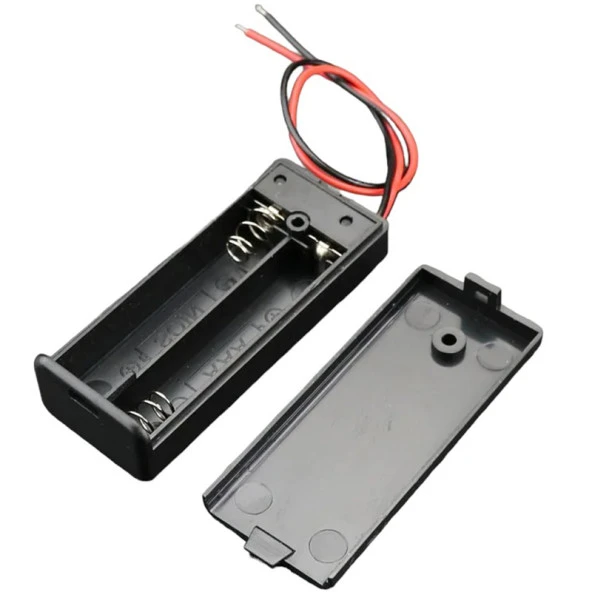 Powermaster IC-233C Kapaklı Switch'li 2'Li AA Pil Yuvası - Resim 4