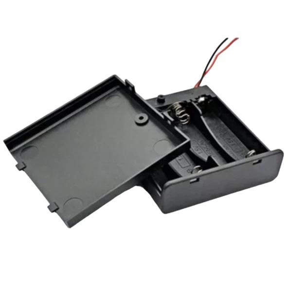 Powermaster  4'Lü AA Kapaklı Switch'li Pil Yuvası (IC-233F) - Resim 5