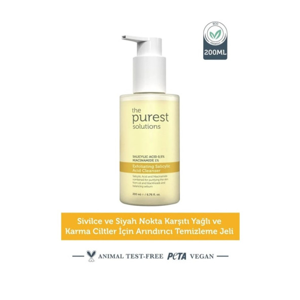The Purest Solutions Yağlı Cilt Temizleme Jeli 200 ML ürün görseli 1