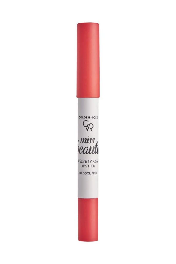 Golden Rose Miss Beauty Velvety Kiss Lipstick No:08 Cool Pink Ruj ürün görseli 1