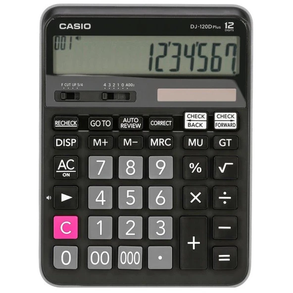 Casio Dj-120D Plus Masaüstü Hesap Makinası 12 Hane ürün görseli 1