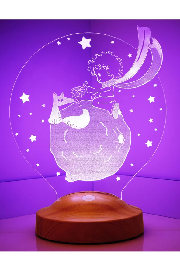 SEVGİ LAMBASI Küçük Prens Le Petit Prince Çocuk Odası Hediyesi Led Lamba ürün görseli 1