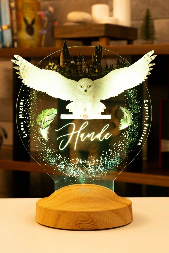 Baykuş Led Lamba, Hediye Baykuş Gece Lambası - Resim 4