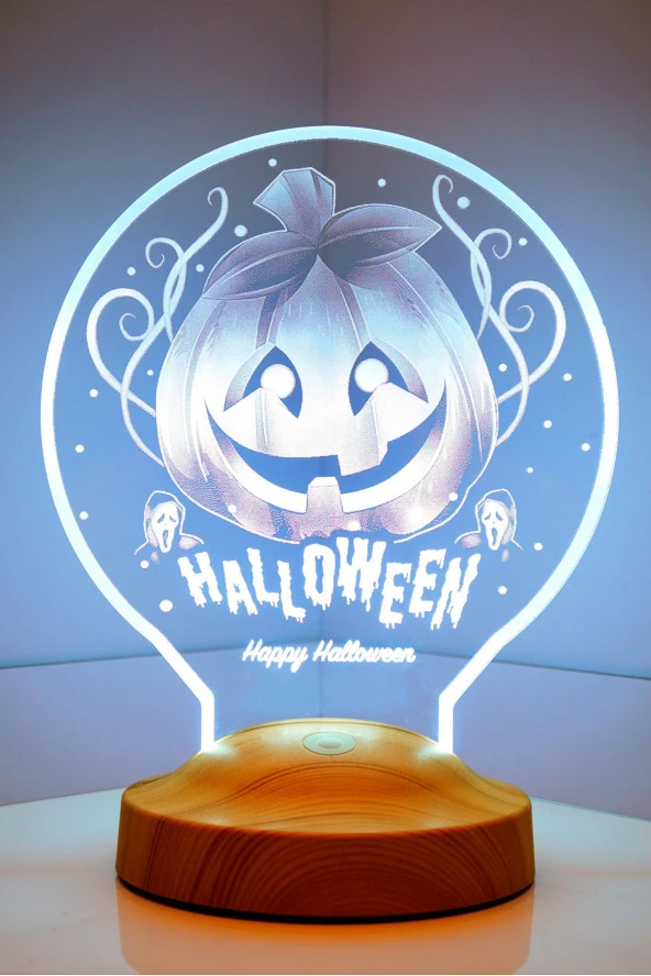 SEVGİ LAMBASI Cadılar Bayramı Hediyesi, Hallowen Hediyesi Balkabağı Led Lamba ürün görseli 1