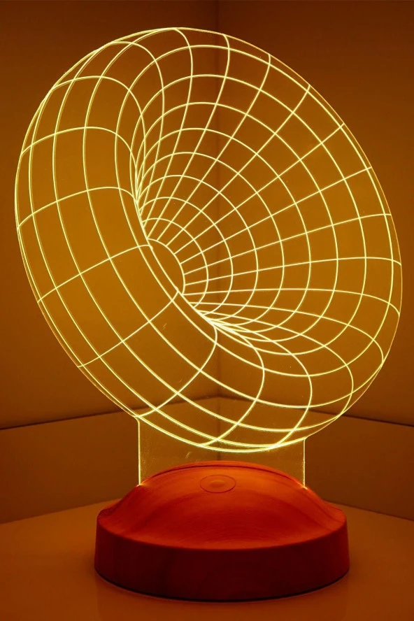 SEVGİ LAMBASI Gravity, Solucan Deliği 3d Led Lamba, Boom Led 3 Boyutlu Lamba ürün görseli 1