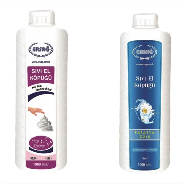 SIVI E LKÖPÜĞÜ SETİ (HOŞ KOKULU 1000 ml & PAPATYA ÖZLÜ 1000 ml) ürün görseli 1