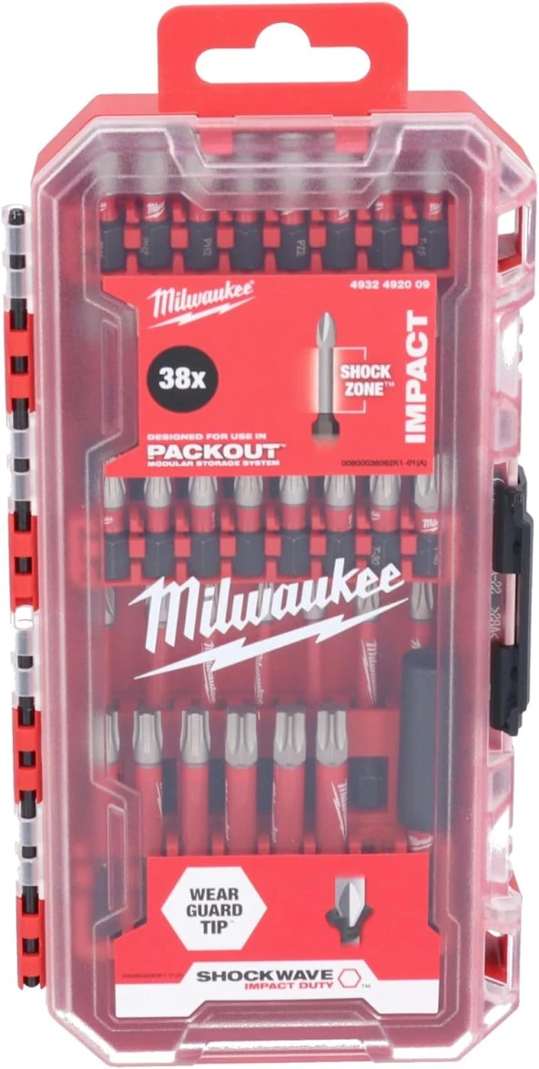 Milwaukee Shockwave Bits Uç Seti 38 Parça Yeni Kutu T4932492009 - Resim 2