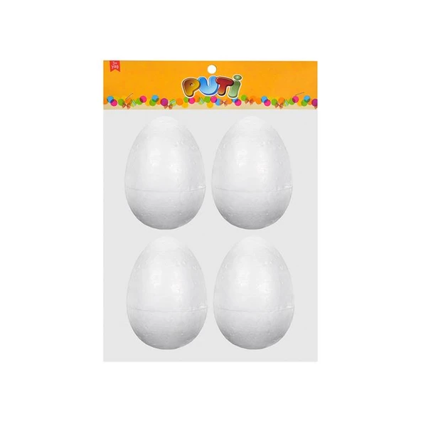 Strafor Köpük Yumurta Puti 8cm 4lü pk ürün görseli 1