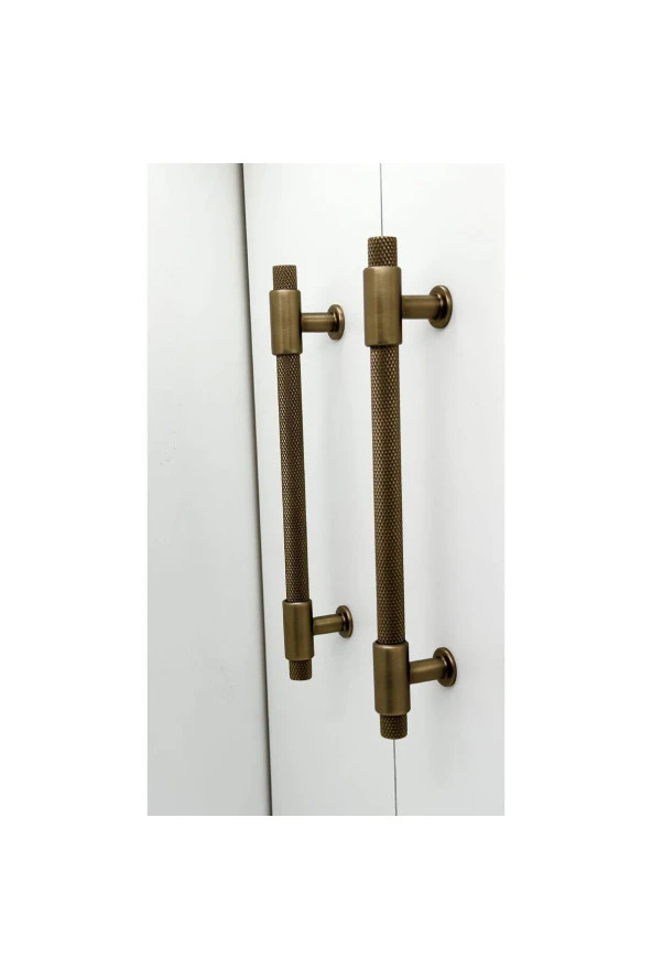 Handles Kulp Mobilya Dolap Mutfak Çekmece Kulpu 158 Mat Antik Sarı 128 Mm (12,8 Cm) 5 Adet ürün görseli 1