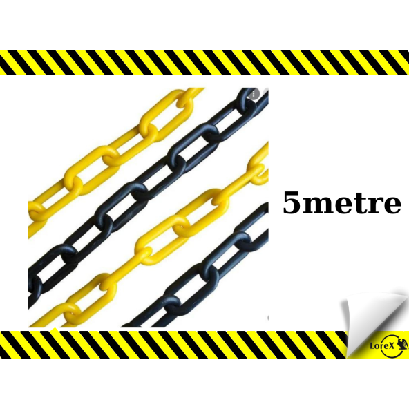 LOREX Plastik Trafik Zinciri  5 metre ürün görseli 1