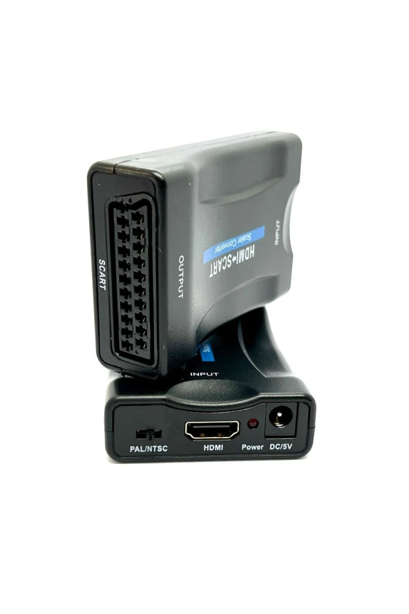 HDMI'dan SCART'a Kompozit Video Dönüştürücü + Stereo Ses Hdmi Scart Çevirici HDMI to Skart ürün görseli 1
