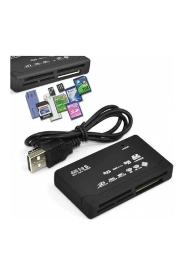 Çoklu Kart Okuyucu All In 1 Cf Micro Sd Sd Mini Sd Sd Hc Card Reader - Resim 3