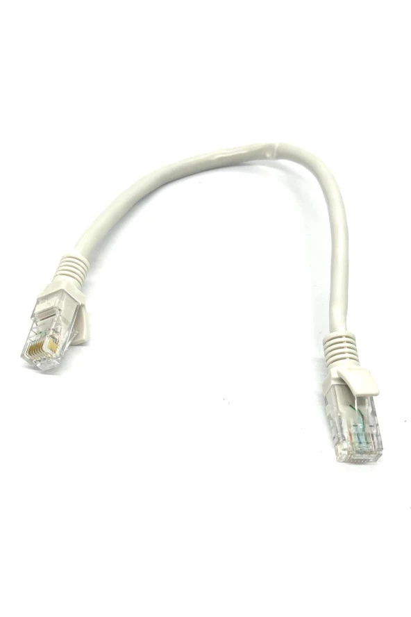 30cm Cat6 Patch Kablo 30 cm Ethernet Kablosu Utp Lan Kablosu Internet Kablosu Gri Renk ürün görseli 1
