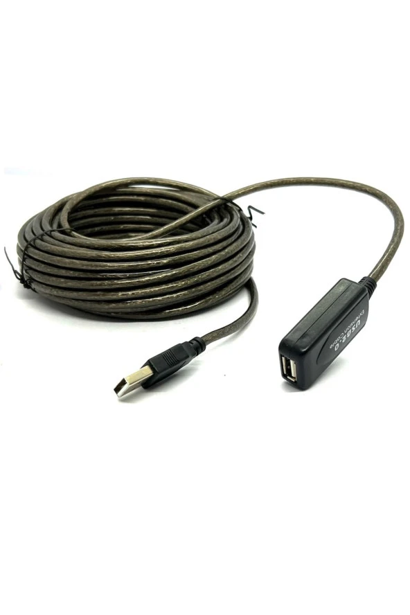 10 Metre Usb Uzatma Kablosu 10M Extension Cable Güçlendirilmiş Usb Uzatma Dişi Erkek Usb Kablo ürün görseli 1