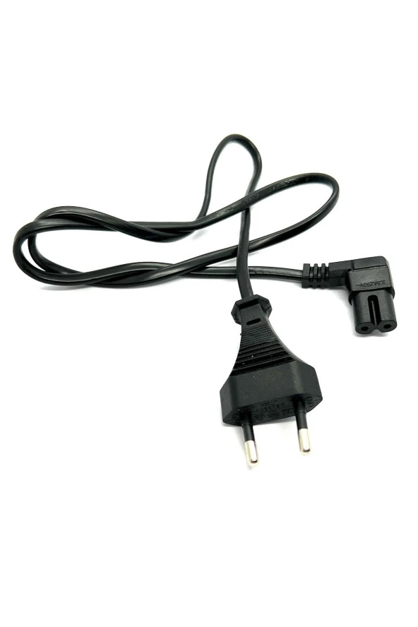 80cm L Uçlu Teyp Fişi C7 Power Güç Kablosu 0.8m 2x0.75 Enerji Kablosu 2 Pinli Power Cord ürün görseli 1