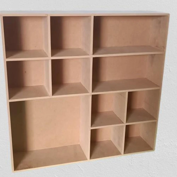 Hobi ADN 90355 MODEL Kupa Şişe Kavanoz Koyma Rafı Ahşap MDF HAM El Yapım ürün görseli 1