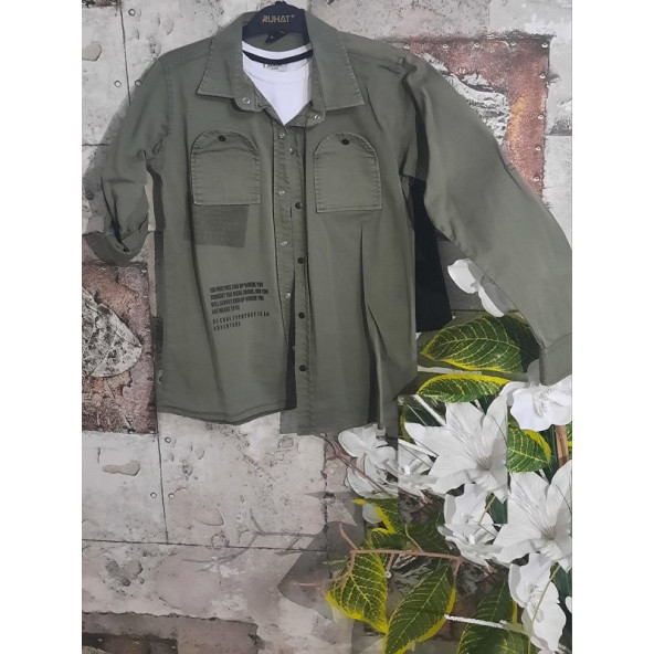 Ruhat Erkek gömlekli üçlü takım ürün görseli 1