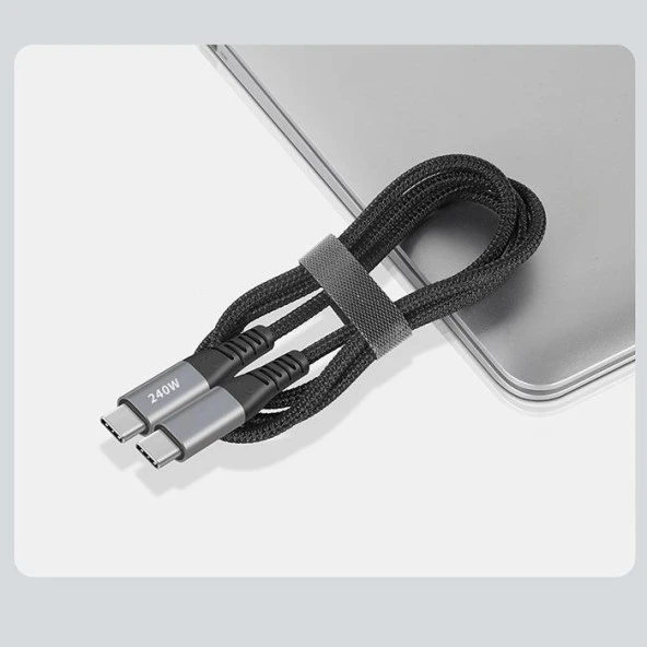 Zhltools 240W Type-C to Type-C Hızlı Şarj ve Data Kablosu - Resim 6