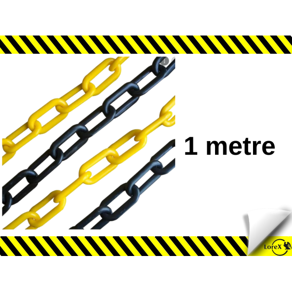 LOREX Plastik Trafik Zinciri  1 metre ürün görseli 1