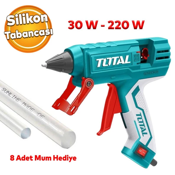 Dayanıklı Sağlam Sıcak Mum Silikon Tabancası 11.2 mm Tutkal Isı 30 W-220 W Mum Çubuğu Hediyeli ürün görseli 1