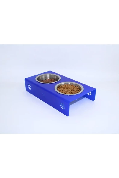 Petmagic Akrilik, Pleksi Kedi, Köpek Çelik Ikili Mama Ve Su Kabı ürün görseli 1