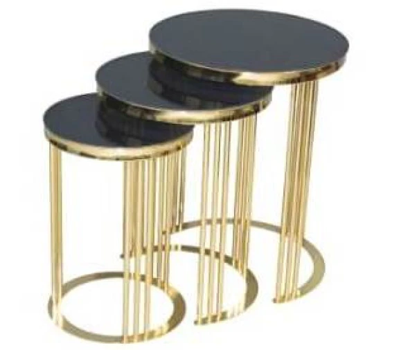 Brc Zigon 17538 C Gold renk Kaplama Kırılmaz Temper Siyah cam El Yapım El Yapım ürün görseli 1