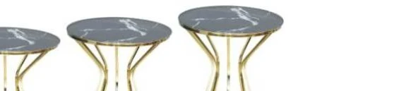 Brc 17535 CADDE Zigon Siyah Mermer Temper CAM Metal Gold renk Kaplama El Yapım ürün görseli 1
