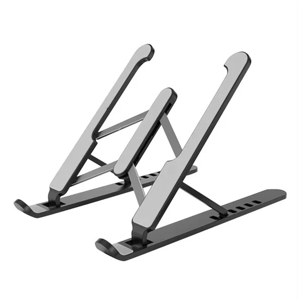 Newface P1 ABS Plastik Laptop Standı - Siyah ürün görseli 1