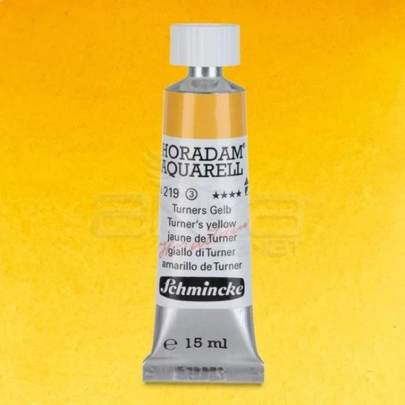 Schmincke Horadam Aquarell Tube 15ml Seri 3 Turners Yellow 219 ürün görseli 1