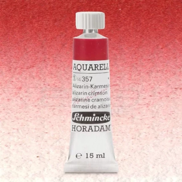 Schmincke Horadam Aquarell Tube 15ml Seri 1 Alizarin-Crimson 357 ürün görseli 1